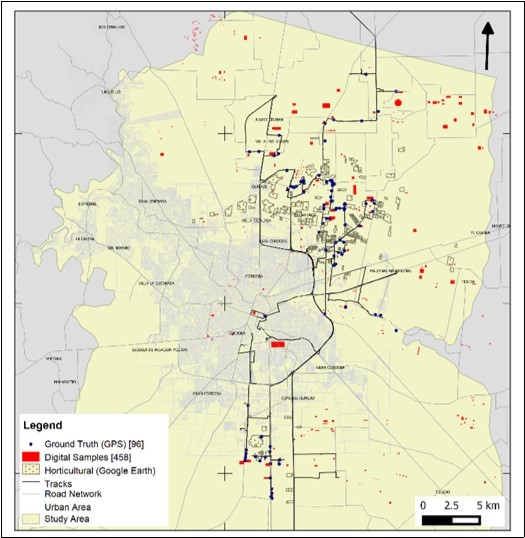 Training and validation sites used in SVM classifier