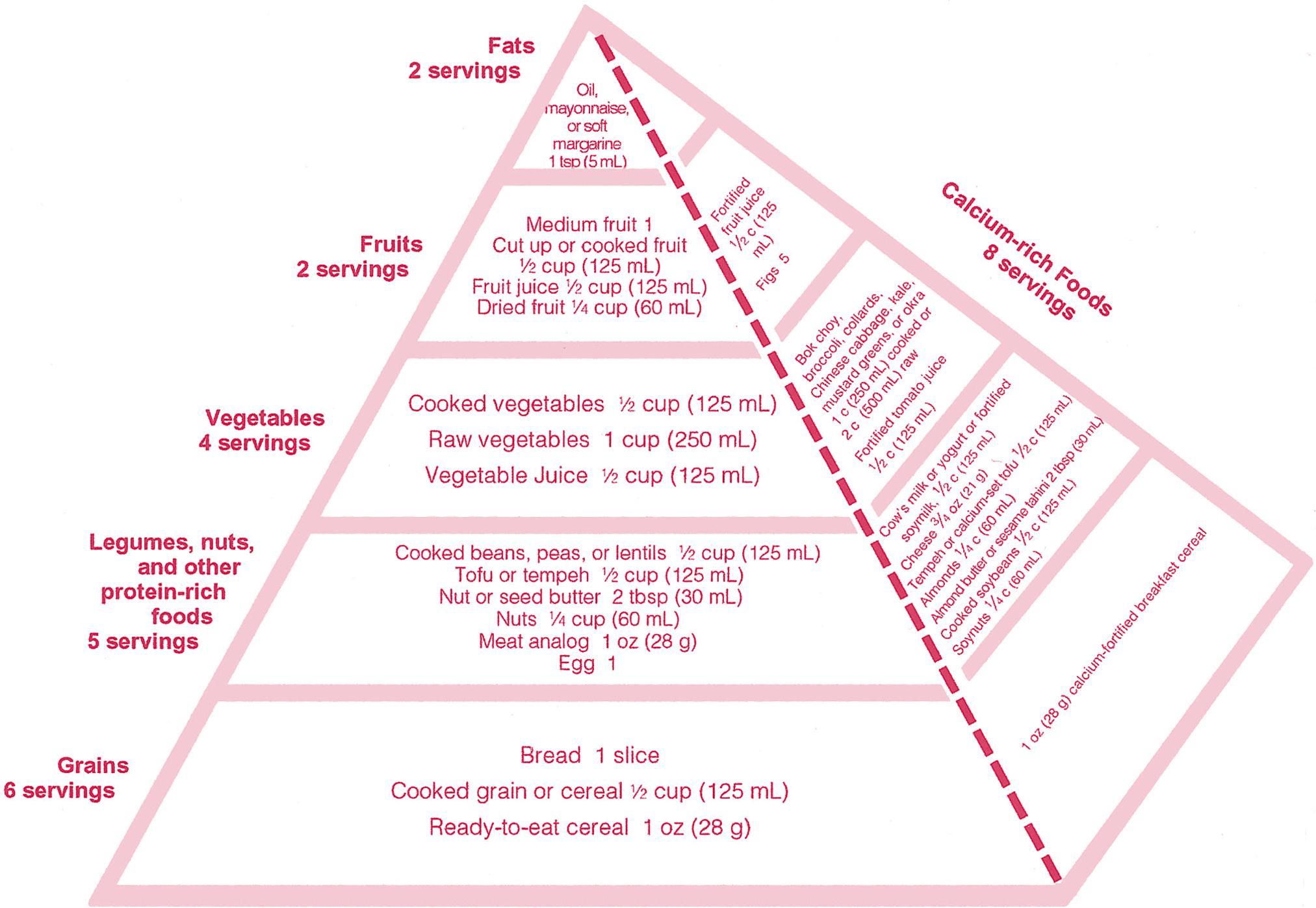 New Food Guide for North American vegetarians (reproduced with permission from ref. 48)