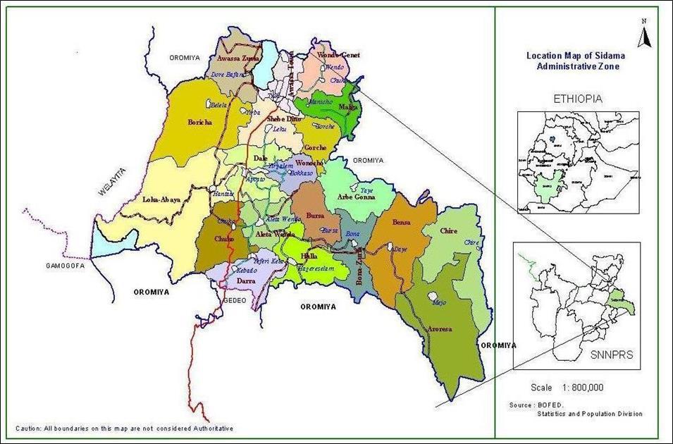 Administrative Map of the study area.